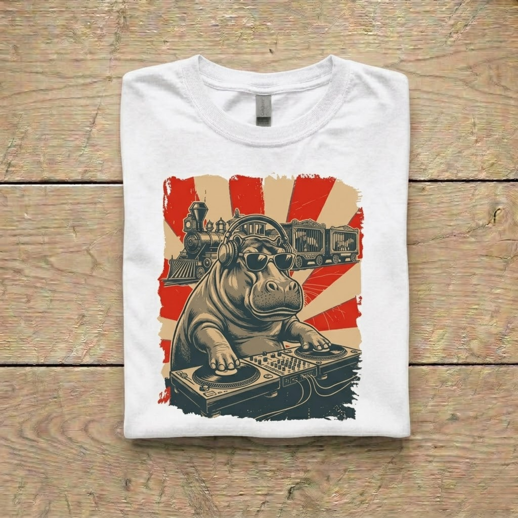 The Great DJ Hippo Breakout Tee